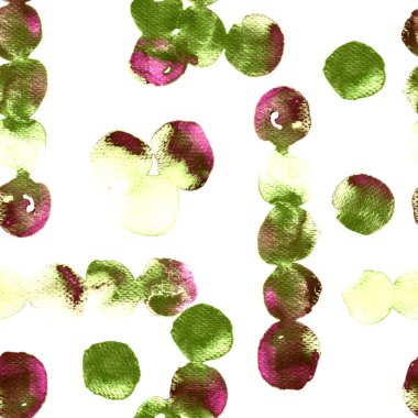 Minimum geometrik suluboya deseni. Islak sıvı fırça boya motifi. Soyut şablon kusursuz tasarım. Kova minimumu mayo dairesi izi. Moda, basit bir süs. Modern spot arkaplanı.