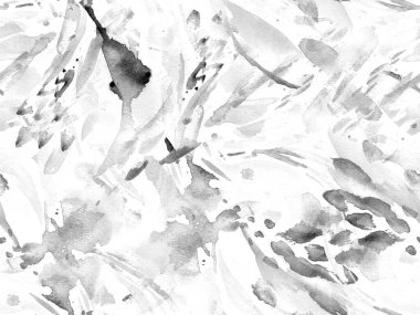 Boho kaleydoskop soyut, kusursuz desen. Siyah ve beyaz ırk dokusu. Suluboya bohem Fas baskısı. Mayo, suluboya, soyut kravat, iç döşeme. Fırça darbesi arka plan