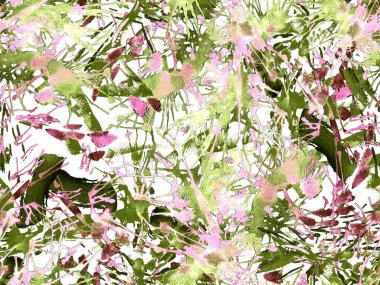 Sıvı, pürüzsüz desen. Yeşil suluboya fırça darbesi grunge tasarımı. Suluboya boya boya tasarımı. Kademeli mürekkep lekeleri. Toprak sıçrama deseni. Sıvı damlayan fırça sonsuz iz.