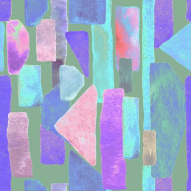 Bauhaus deseni. Holografik geometrik suluboya, soyut, dikişsiz baskı. Suluboya çizgili arka plan. Kaleydoskop çizgileri. Çağdaş sanat illüstrasyonu. Bauhaus grafik tasarımı. Moda dokusu