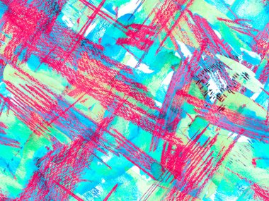 Sıvı, dikişsiz kiremit. Psikedelik Kâğıt. Suluboya kusursuz desen. Yeşil ve Kırmızı Soyut Doku Arkaplanı. Klasik Doku İllüstrasyonu. Geometrik Suluboya Kumaş Tasarımı.