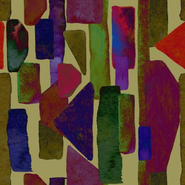 Bauhaus deseni. Pembe kırmızı geometrik, soyut, dikişsiz, sulu boya. Suluboya çizgili arka plan. Kaleydoskop çizgileri. Çağdaş sanat illüstrasyonu. Bauhaus grafik tasarımı. Moda dokusu