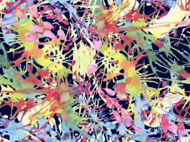 Tehlike izi yok. Kırmızı suluboya fırça darbesi grunge tasarımı. Suluboya soyut sıçrama boyası tasarımı. Elle çizilmiş mürekkep lekeleri. Toprak sıçrama deseni. Sıvı damlayan fırça sonsuz iz.