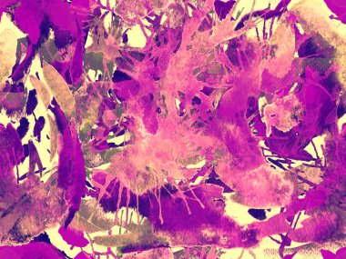 Tehlike izi yok. Kırmızı suluboya fırça darbesi grunge tasarımı. Suluboya boya boya tasarımı. Kademeli mürekkep lekeleri. Çamur tabakası. Sıvı damlayan fırça sonsuz iz. 