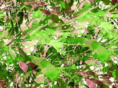 Sıvı, pürüzsüz desen. Yeşil suluboya fırça darbesi grunge tasarımı. Suluboya soyut sıçrama boyası tasarımı. Elle çizilmiş mürekkep lekeleri. Toprak sıçrama deseni. Sıvı damlayan fırça sonsuz iz. 