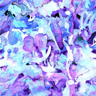 Suluboya tropikal, pürüzsüz desen. Renkli bir arka plan. Soyut geometrik suluboya tasarımı. Pachwork dokusu. Çiçekli Coachella pürüzsüz desen. Sıkıntılı soyut karışık sanat eserleri.