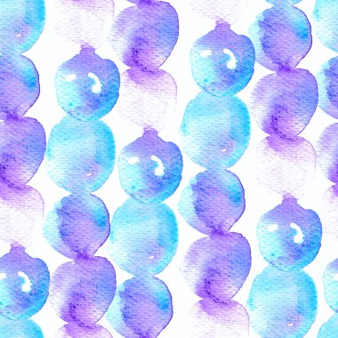 Tatlı geometrik suluboya deseni. Islak sıvı fırça boya motifi. Soyut küre şablon tasarımı. Suluboya çok az mayo dairesi izi. Moda, basit bir süs. Modern mürekkep arkaplanı.