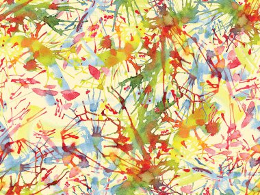 Sıvı, pürüzsüz desen. Sarı suluboya fırça darbesi grunge tasarımı. Suluboya soyut sıçrama boyası tasarımı. Kademeli mürekkep lekeleri. Toprak sıçrama deseni. Sıvı damlayan fırça sonsuz iz.