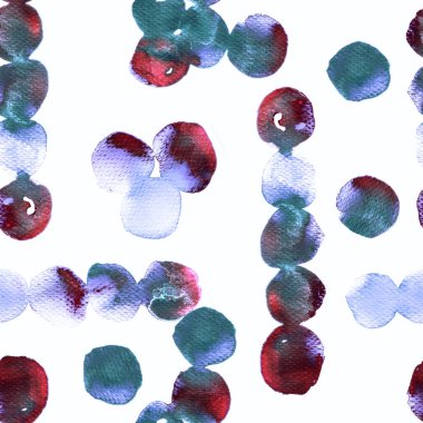 Minimum geometrik suluboya deseni. Islak sıvı fırça boya motifi. Soyut şablon kusursuz tasarım. Suluboya çok az mayo dairesi izi. Moda, basit bir süs. Modern spot arkaplanı.