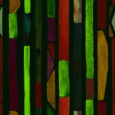 Bauhaus deseni. Yeşil geometrik, soyut, dikişsiz, sulu boya. Suluboya çizgili arka plan. Kaleydoskop çizgileri. Çağdaş sanat illüstrasyonu. Bauhaus grafik tasarımı. Moda dokusu