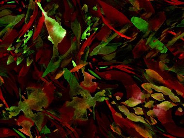 Boho kaleydoskop soyut, kusursuz desen. Pembe kırmızı etnik doku. Suluboya bohem Fas baskısı. Mayo, suluboya, soyut kravat, iç döşeme. Fırça darbesi arka plan