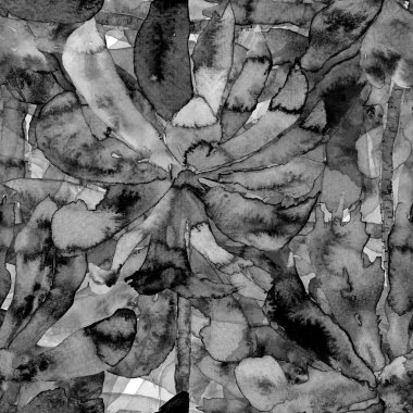 Suluboya palmiye deseni. Tropikal yapraklı, egzotik, pürüzsüz desen. Aloha mayo izi. Bahar arka planı. Akışkan, soyut, dikişsiz desen. Suluboya doğal Hawaii çiçek arkaplanı.