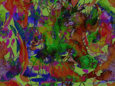 Sıvı, pürüzsüz desen. Kırmızı suluboya fırça darbesi grunge tasarımı. Suluboya kaotik sıçrama boya tasarımı. Elle çizilmiş mürekkep lekeleri. Toprak sıçrama deseni. Sıvı damlayan fırça sonsuz iz. 