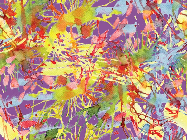 Sıvı, pürüzsüz desen. Kırmızı suluboya fırça darbesi grunge tasarımı. Suluboya boya boya tasarımı. Kademeli mürekkep lekeleri. Çamur tabakası. Sıvı damlayan fırça sonsuz iz. 