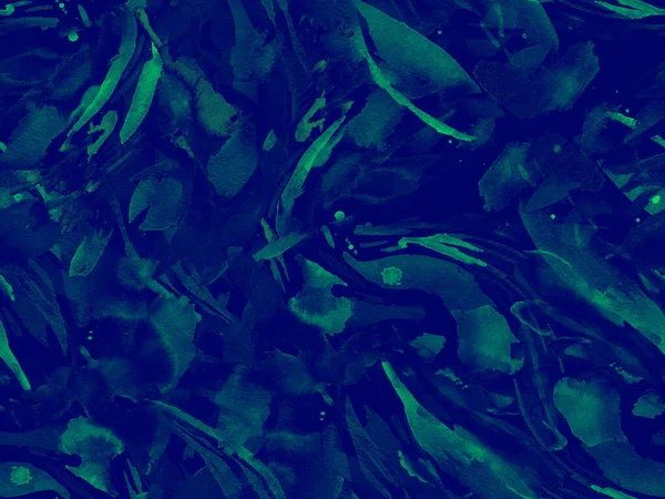 Boho Καλειδοσκόπιο Αφηρημένη Αδιάλειπτη Μοτίβο Ίντιγκο Μπλε Εθνική Υφή Υδατογραφία — Φωτογραφία Αρχείου