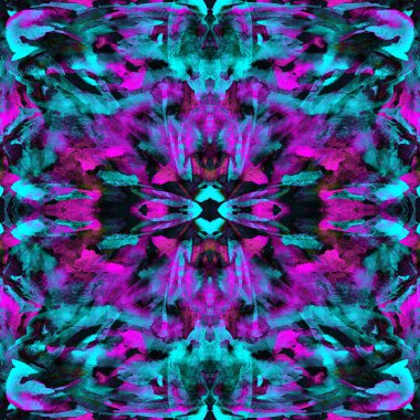 Fırça darbeleri. Beyaz Indigo Suluboya geometri baskısı. Pastel suluboya arka plan. El çizimi soyut sanat çizgisi. Tekrar eden mayo desenli. Fırça izi.