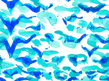 Afrika deseni. Çizgili, kusursuz desen. Geometrik hayvan dokusu. Suluboya Kamuflaj Tasarımı. Soyut Safari fayansı. Zebra Deri İzi. Hayvan kamuflajı arka planı. Yeşil ve Su Mentonu