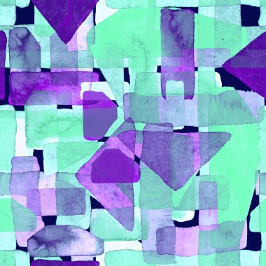 Bauhaus deseni. Holografik geometrik suluboya, soyut, dikişsiz baskı. Suluboya çizgili arka plan. Kaleydoskop çizgileri. Çağdaş sanat illüstrasyonu. Bauhaus grafik tasarımı. Moda dokusu