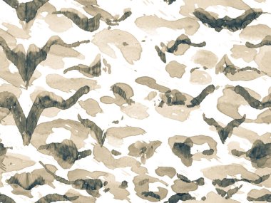 Zebra Deri İzi. Hayvan kamuflajı arka planı. Tek renkli ve gri tonlu geometrik hayvan dokusu. Suluboya Kamuflaj Tasarımı. Soyut Safari fayansı. Afrika deseni. Çizgili Kusursuz Desen.