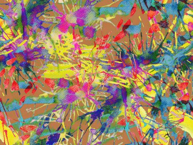 Tehlike izi yok. Kırmızı suluboya fırça darbesi grunge tasarımı. Suluboya boya boya tasarımı. Elle çizilmiş mürekkep lekeleri. Toprak sıçrama deseni. Sıvı damlayan fırça sonsuz iz. 