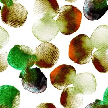 Mavi suluboya deseni. Islak sıvı fırça boya arka planı. Soyut şablon kusursuz tasarım. Suluboya, en az mayolu halka şeklinde. Modaya uygun tekstil. Modern spot arkaplanı.