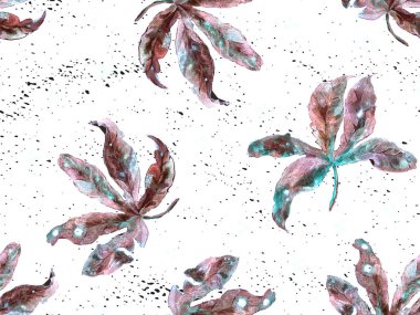 Ultraviyole egzotik desen. Canavar ve amber çiçekleri tropik buket. Hawaii tişörtü ve mayo fayansı. Yatay romantik vahşi vektör egzotik fayans. Güzel bahar botanik tasarımı.