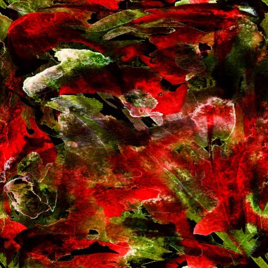 Fırça darbeleri. Siyah kırmızı suluboya geometri baskısı. Pastel suluboya arka plan. El çizimi soyut sanat çizgisi. Tekrar eden mayo desenli. Fırça darbesi modern baskı.