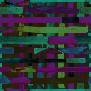 Bauhaus deseni. Ultraviyole geometrik suluboya soyut, dikişsiz baskı. Suluboya çizgili arka plan. Kaleydoskop çapraz. Çağdaş sanat illüstrasyonu. Bauhaus grafik tasarımı. Moda dokusu