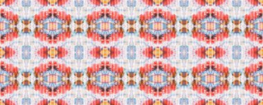 Kırmızı, bej ve mavi suluboya etnik tasarım. Boya fırçası Python arka planı. Etnik Kusursuz Düzen. Eğlenceli Dikdörtgen İkat Uyumu. Sembol geometrik mayo deseni. Yılan Derisi Rastgele Doku.