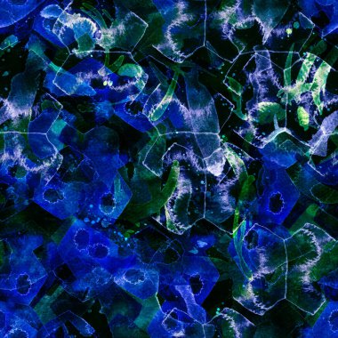 Suluboya tropikal, pürüzsüz desen. Kabile renginde boya fırçası izi. Doğu suluboya bandanası. Pachwork dokusu. Çiçekli Coachella pürüzsüz desen. Sıkıntılı soyut uyum.