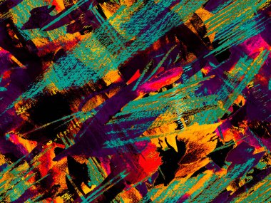 Yeşil ve Kırmızı Soyut Doku Arkaplanı. Geometrik Suluboya Kumaş Tasarımı. Suluboya kusursuz desen. Sıvı, dikişsiz kiremit. Psikedelik Kâğıt. Klasik Doku Çizimi.