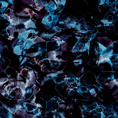 Suluboya egzotik, pürüzsüz desen. Renkli bir arka plan. Doğu suluboya bandanası. Mayo dokusu. Çiçekli Coachella pürüzsüz desen. Sıkıntılı soyut karışık sanat eserleri.