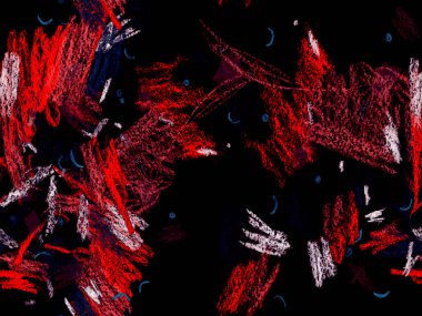 Güzel pastel boya dokusu. Kırmızı Üzerine Sevimli Büyük Moda Geometrik Kusursuz Desen, Yatay Şablon İçin Pembe Arkaplan. Büyük Yaratıcı Asgari Baskı. Moda Boya Dokusu.