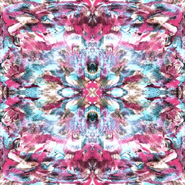 Fırça darbeleri. Siyah kırmızı suluboya geometri baskısı. Pastel suluboya arka plan. El çizimi soyut sanat çizgisi. Tekrar eden mayo desenli. Fırça izi.