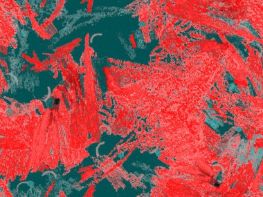 Modern Doodle Header. Kırmızı, Yeşil, Mavi Yatay Şablon Üzerine Şirin Büyük Modern Geometrik Kusursuz Desen. Büyük Sanatsal Asgari Baskı. Pastel Doodle Başlığı.