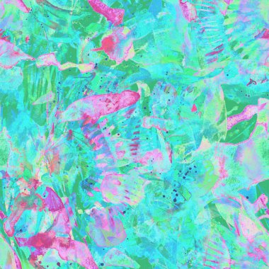Suluboya etnik, pürüzsüz desen. Renkli bir arka plan. Soyut sıçrama, suluboya tasarımı. Mayo dokusu. Çiçekli Coachella pürüzsüz desen. Sıkıntılı soyut sanat eserleri.