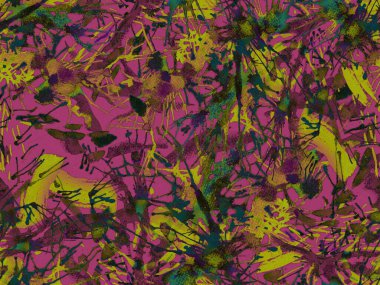 Tehlike izi yok. Kırmızı suluboya fırça darbesi grunge tasarımı. Suluboya kaotik sıçrama boya tasarımı. Elle çizilmiş mürekkep lekeleri. Toprak sıçrama deseni. Sıvı damlayan fırça sonsuz iz.