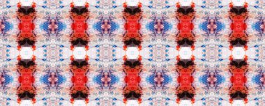 Kilim Rastgele Halı dokusu. Boyalı fırça Aztek arka planı. Siyah, Kırmızı, Yeşil Pastel Eğlenceli Dikdörtgen İkat İlişkisi. Etnik Kusursuz Düzen. Suluboya Etnik Tasarım. Sembol Geometrik Mayo Şablonu. 