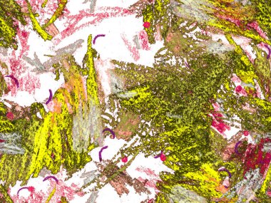 Güzel pastel boya dokusu. Yatay Şablon için Sarı Arkaplanda Şirin Büyük Olağandışı Geometrik Kusursuz Desen. Büyük Moda Asgari Baskısı. Moda Boya Dokusu.