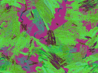 Modern Yazı Başlığı. Kırmızı, Yeşil, Mavi Yatay Şablon Üzerine Şirin Büyük Sanatsal Kusursuz Şekil. Büyük Çağdaş Asgari Yazdırma. Tebeşir Yazı Başlığı.