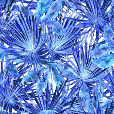 Tropikal desen. Suluboya egzotik çiçekler ve canavar yaprakları. Tertemiz beyaz kırmızı bitkiler. Yaz Hawaii suluboya geçmişi. Tropik palmiyeler, canavarlar, çiçek desenleri..