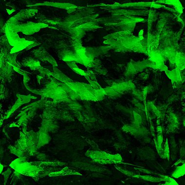 Fırça darbeleri. Mavi yeşil suluboya geometri baskısı. Pastel suluboya arka plan. El çizimi soyut sanat çizgisi. Tekrar eden mayo desenli. Fırça izi.