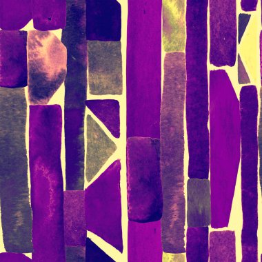 Bauhaus deseni. Ultraviyole geometrik suluboya soyut, dikişsiz baskı. Suluboya çizgili arka plan. Kaleydoskop çizgileri. Çağdaş sanat illüstrasyonu. Bauhaus grafik tasarımı. Moda dokusu