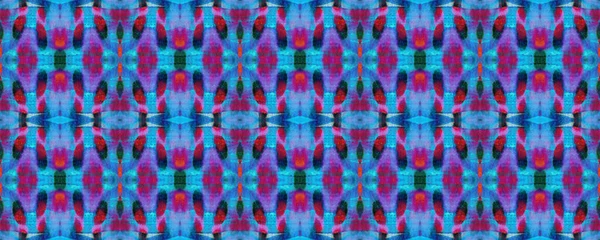 Mavi, Kırmızı, Siyah Pastel Eğlenceli Dikdörtgen İkat İlişkisi. Etnik Kusursuz Düzen. Sembol geometrik mayo deseni. Boyalı fırça Aztek arka planı. Suluboya Etnik Tasarım. Kilim Halı Rastgele Dokusu. 