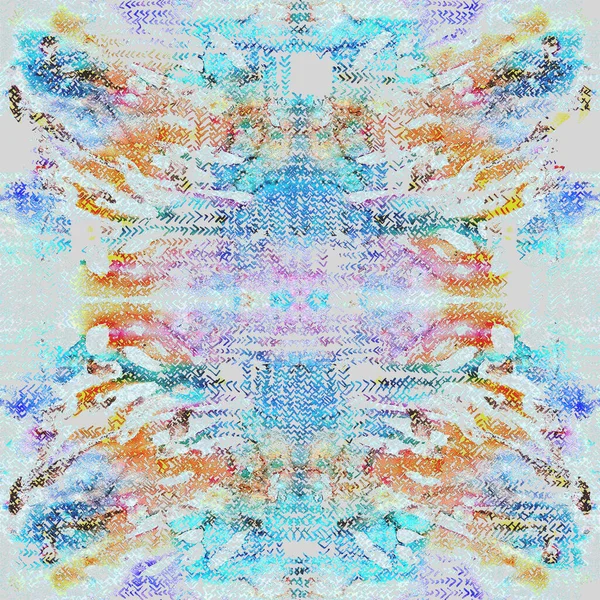 Dikensiz kravat izi. El çizimi Shibori baskısı. Japon kökenli mürekkep desenli. Modern batik duvar kağıdı fayansları. Sonu gelmeyen suluboya fon. Noktalı renkli Japon pamuğu dokusu. 