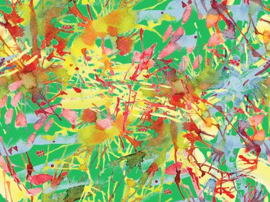 Püskürme izi yok. Kırmızı suluboya fırça darbesi grunge tasarımı. Suluboya kaotik sıçrama boya tasarımı. Kademeli mürekkep lekeleri. Toprak sıçrama deseni. Sıvı damlayan fırça sonsuz iz.