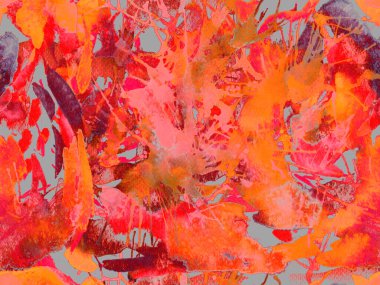 Tehlike izi yok. Kırmızı suluboya fırça darbesi grunge tasarımı. Suluboya boya boya tasarımı. Elle çizilmiş mürekkep lekeleri. Toprak sıçrama deseni. Sıvı damlayan fırça sonsuz iz.