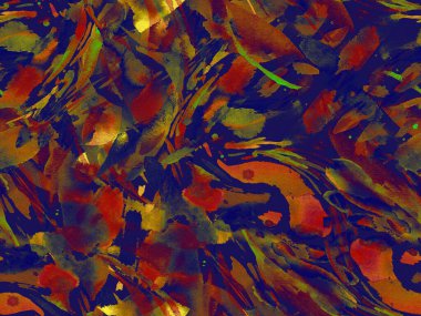 Boho kaleydoskop soyut, kusursuz desen. Pembe kırmızı etnik doku. Suluboya bohem Fas baskısı. Mayo, suluboya, soyut kravat, iç döşeme. Fırça darbesi arka plan