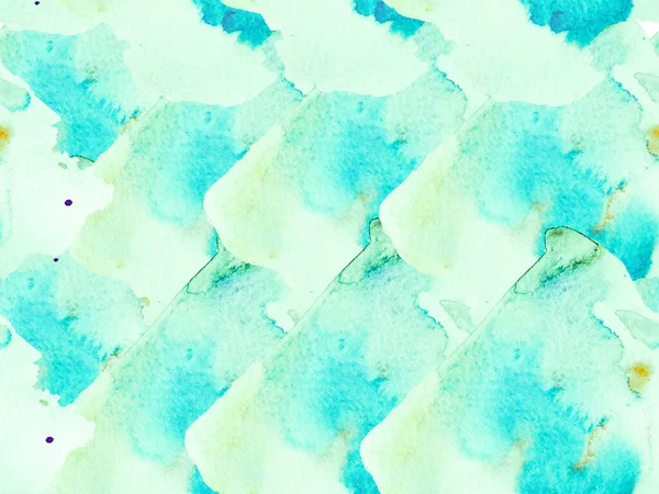 Yeşil ve Aqua Menthe Geometrik Suluboya Kumaş Tasarımı. Sıvı, dikişsiz kiremit. Klasik Doku İllüstrasyonu. Suluboya kusursuz desen. Soyut Doku Arkaplanı. Psikedelik Kağıt.