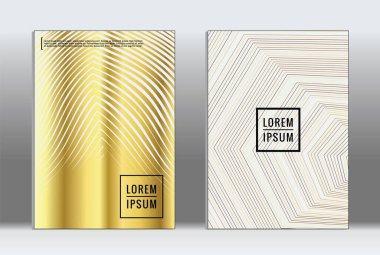 Minimum pankart. Vektör geometrik kaplama. Hippi modası rapor şablonu. Fütürist çizgi gradyan grafik tasarım broşürleri. Moda düzeni asgari düzeyde. Çizgili pankartlar. Retro pankart dizayn seti.